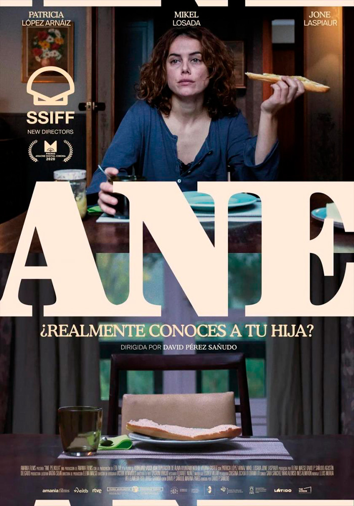 Póster de la película Ane dirigida por los David Pérez Sañudo. Proyecto de marketing de la agencia MuchoFoco.
