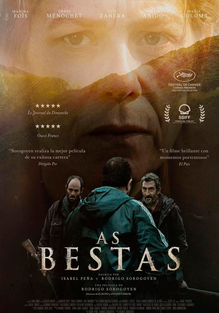 Póster de la película As Bestas dirigida por Rodrigo Sorogoyen. Proyecto de marketing de la agencia MuchoFoco.
