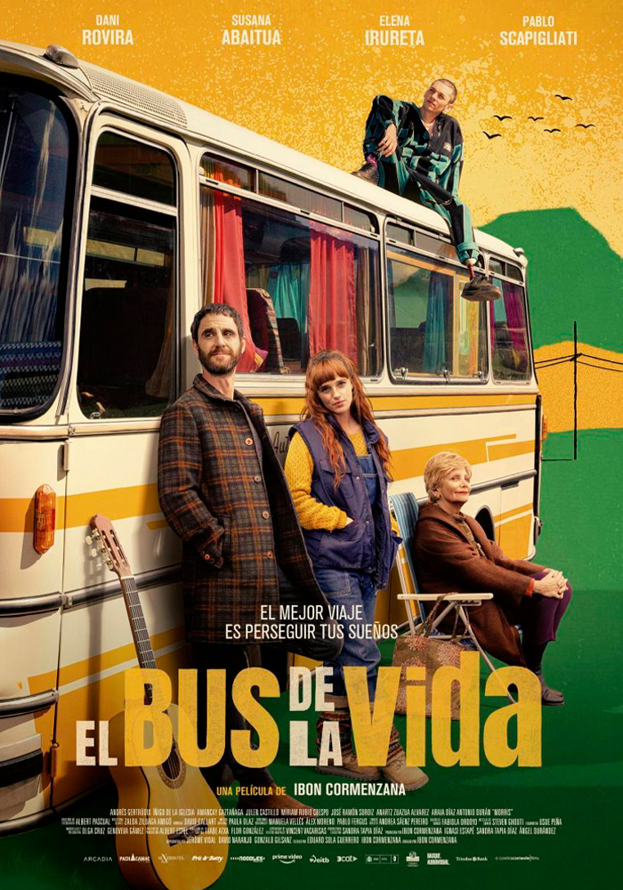 Póster de la película El Bus de la Vida dirigida por los Ibon Cormenzana. Proyecto de marketing de la agencia MuchoFoco.