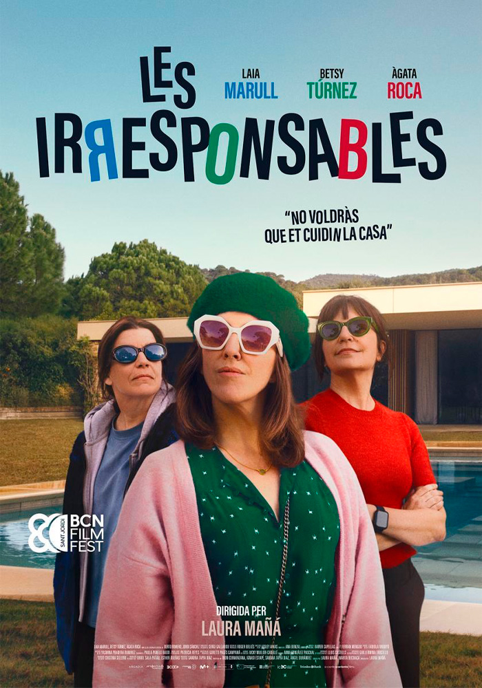 Póster de la película Les Irresponsables dirigida por Laura Mañá. Proyecto de marketing de la agencia MuchoFoco.