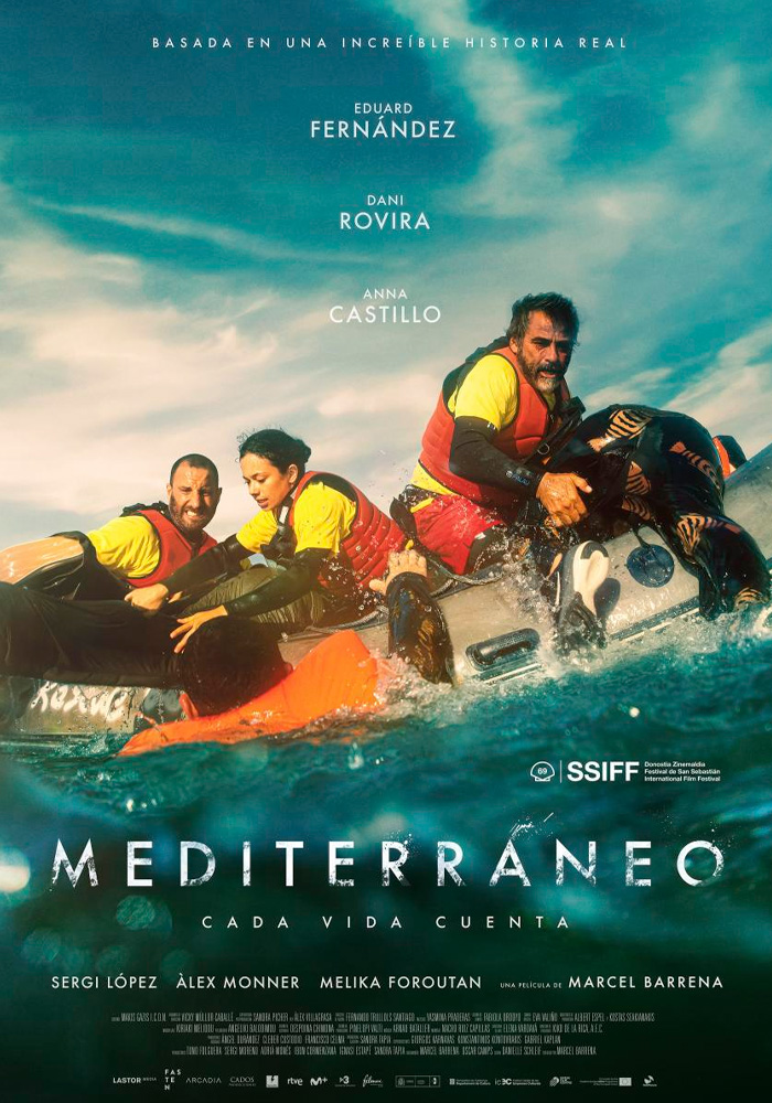 Póster de la película Mediterráneo dirigida por Marcel Barrena. Proyecto de marketing de la agencia MuchoFoco.