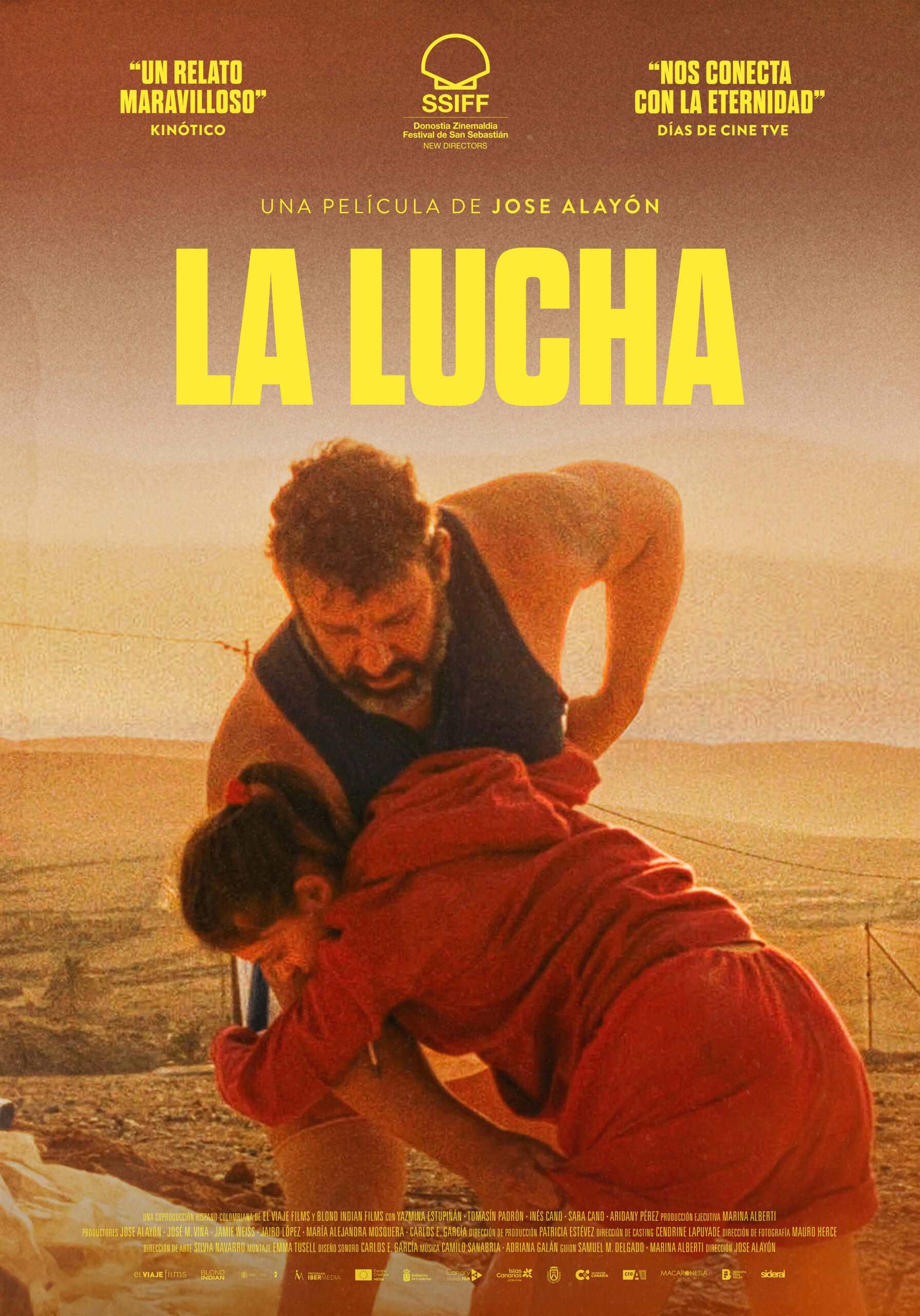 Póster de la película La Lucha dirigida por José Alayón. Proyecto de marketing de la agencia MuchoFoco.