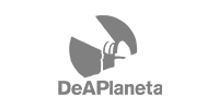 Logotipo de la distribuidora DeAPlaneta, cliente de la agencia de marketing MuchoFoco.