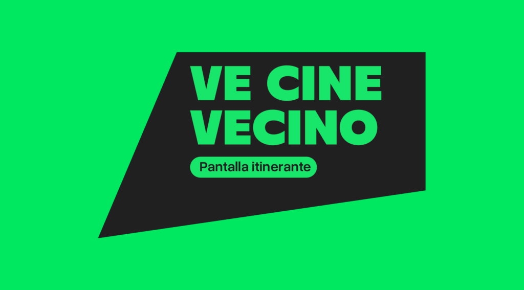 Logotipo de Ve Cine Vecino, servicio de cine itinerante para zonas rurales.