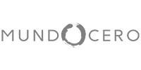 Logotipo de la productora Mundo Cero, cliente de la agencia de marketing MuchoFoco.