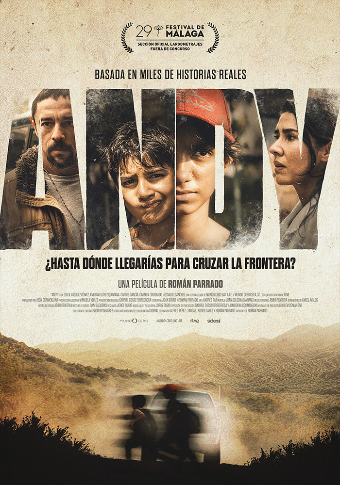 Póster de la película Andy dirigida por Román Parrado. Proyecto de marketing de la agencia MuchoFoco.