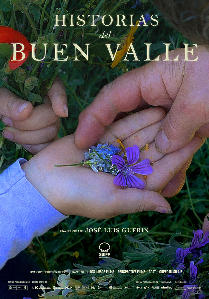 Póster de la película Historias del buen valle dirigida por José Luis Guerin. Proyecto de marketing de la agencia MuchoFoco.