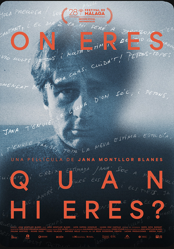 Póster de la película On eres quan hi eres? dirigida por Jana Montllor. Proyecto de marketing de la agencia MuchoFoco.